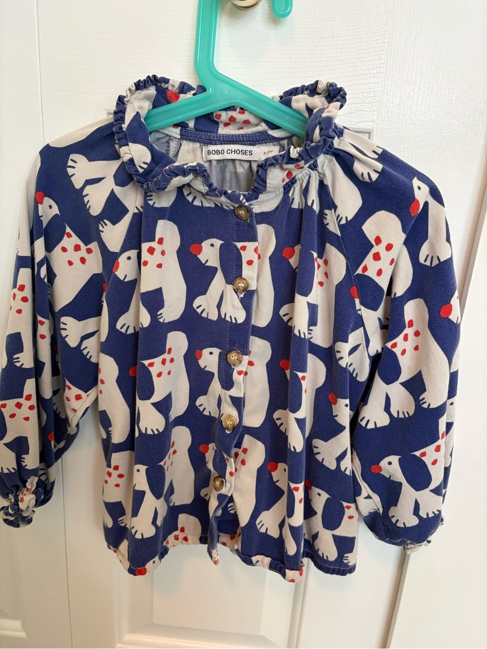 Bobo Choses Navy Dog Blouse